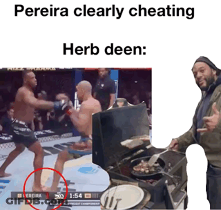 Pereira Clearly Cheating Herb Deen Man Grill GIF