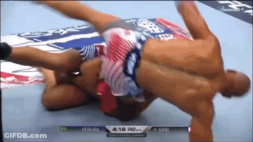 Pereira Vs Gane Boxing Match On TV GIF