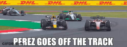 Perez Goes Off Track Meme Race Car GIF