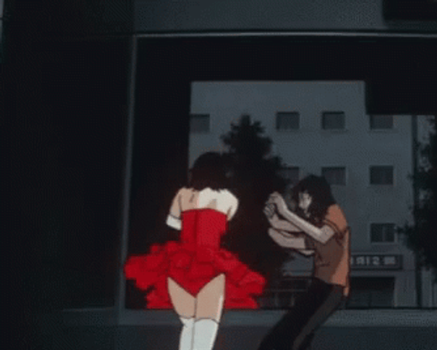Perfect Blue Fighting Anime GIF
