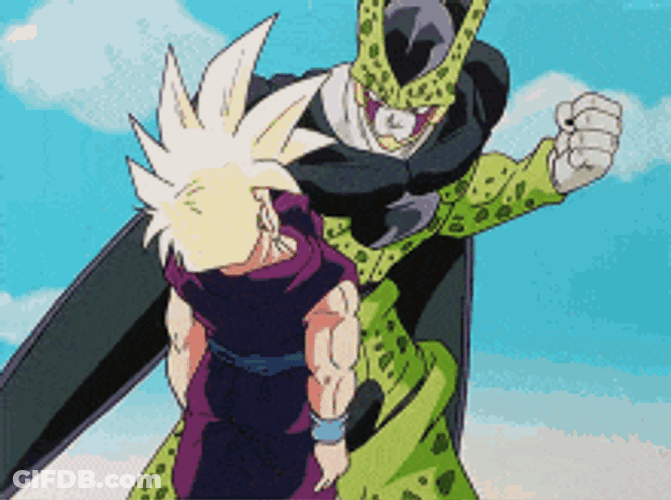 Perfect Cell Teen Gohan GIF