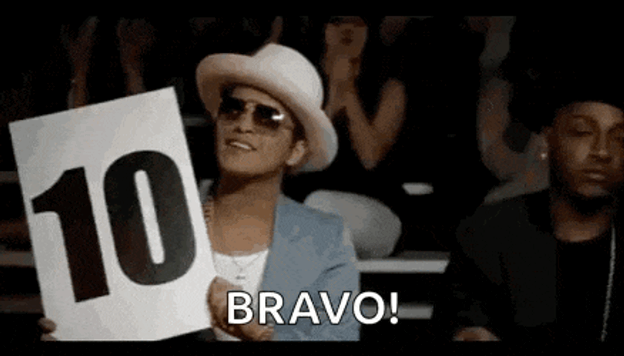 Perfect Score Bruno Mars GIF