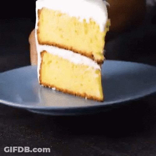 Perfect Sliced Moist Cake GIF