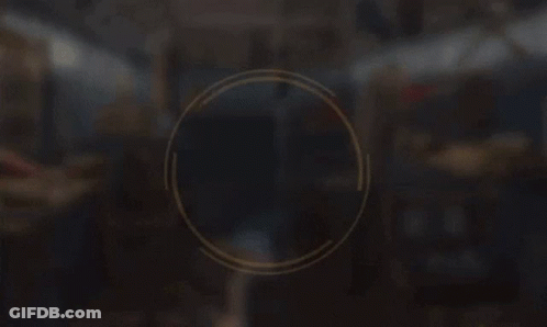 Perfect Word Glowing In Circle GIF