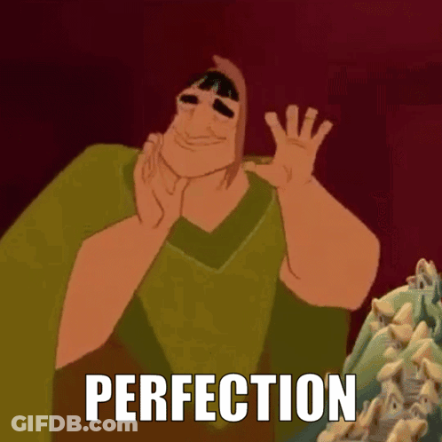 Perfection Cartoon Character GIF