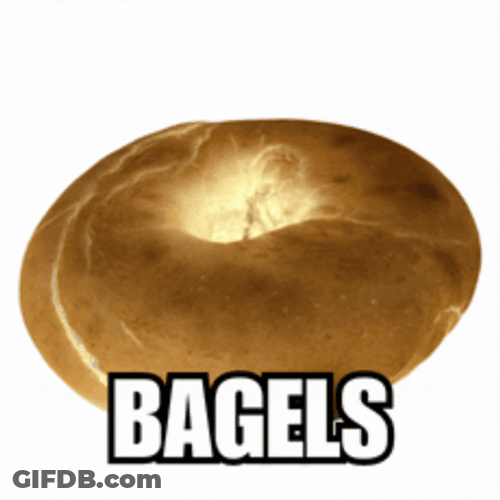 Perfectly Made Yummy Bagel GIF
