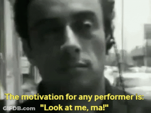 Performer Saying Look At Me Ma GIF