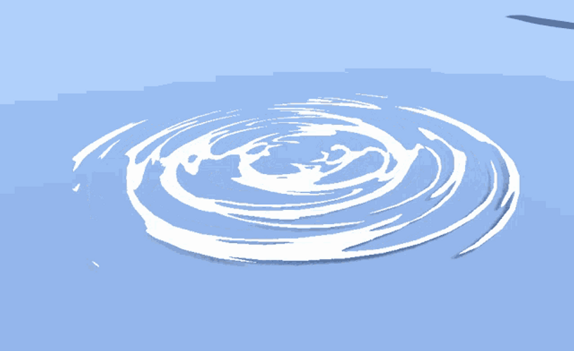 Periwinkle Water Ripple Cartoon GIF