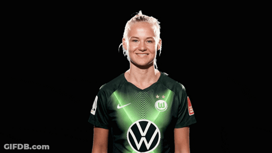 Pernille Harder Peace Pose GIF