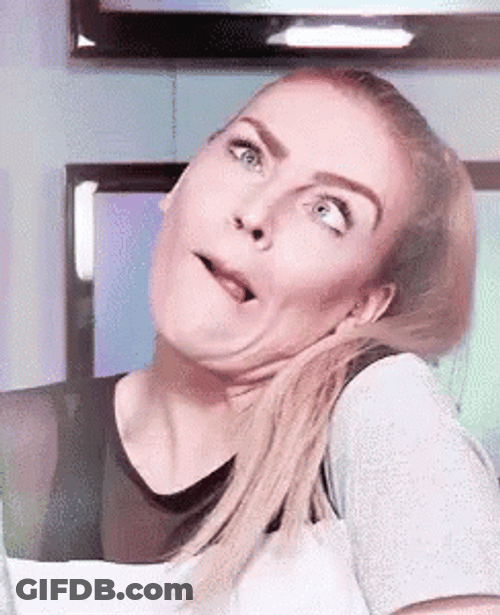 Perrie Edwards In Pony Tail Making Faces GIF
