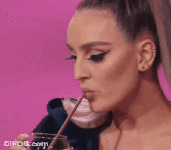 Perrie Pony Taking A Sip Of Drink GIF