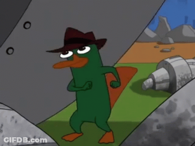 Perry The Platypus Dancing Seriously GIF