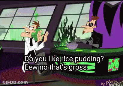 Perry The Platypus Do You Like Rice Pudding GIF