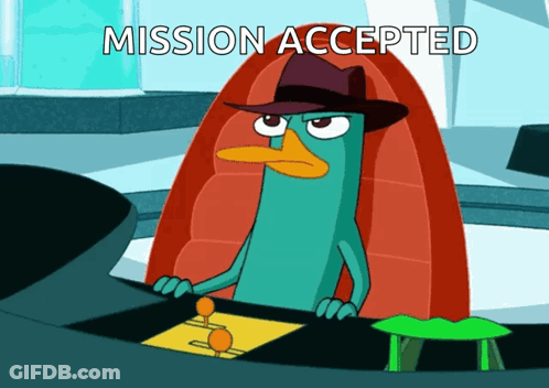 Perry The Platypus Driving Car Mission Accepted GIF