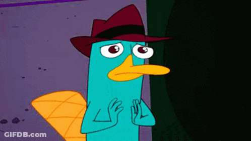 Perry The Platypus Flexing Muscles GIF