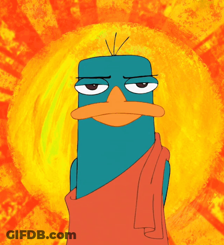 Perry The Platypus In Red Robe GIF