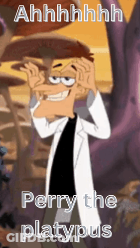 Perry The Platypus Making Funny Face GIF