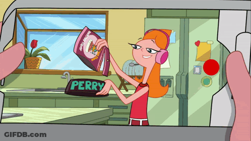 Perry The Platypus Playing Guitar With X GIF