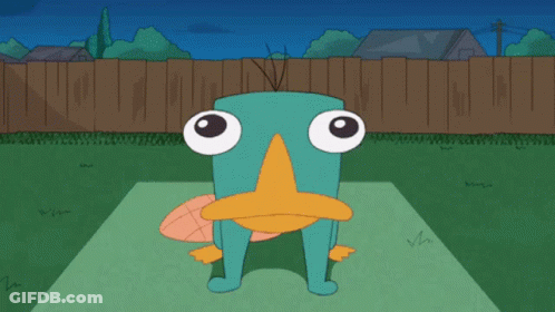 Perry The Platypus Pointing In Hat GIF