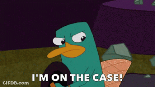 Perry The Platypus Saying Im On The Case GIF