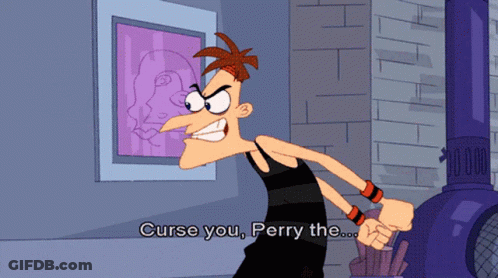 Perry The Platypus Says Curse You Perry The Platypus GIF