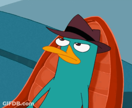 Perry The Platypus Wearing Brown Hat GIF