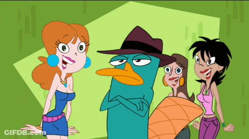 Perry The Platypus With Hat GIF