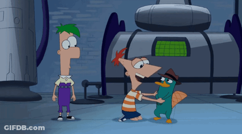 Perry The Platypus With Phineas And Ferb GIF