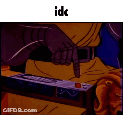 Person Adjusting Belt Saying IDC GIF
