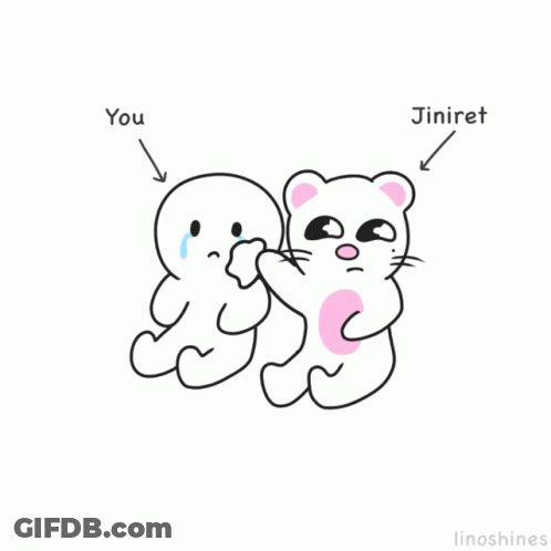 Person And Cat Say It's Okay To Cry GIF