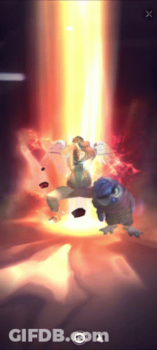 Person And Monster Fighting GIF