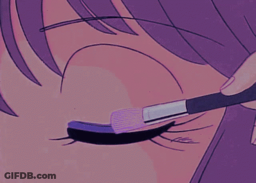 Person Applying Mascara To Eye GIF