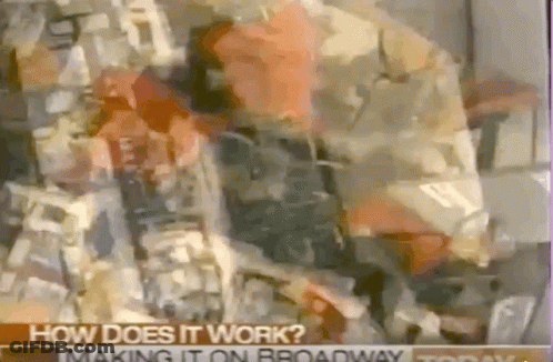 Person Asking How Does It Work On Broadway GIF