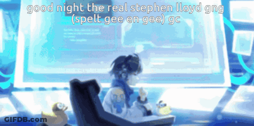 Person At Computer Saying Good Night The Real Stephen Lloyd GNG GIF