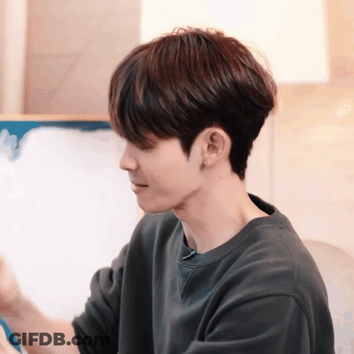 Person Black Shirt Close Up GIF
