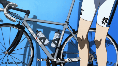 Person By Bike Saying Is This Your Friend's GIF