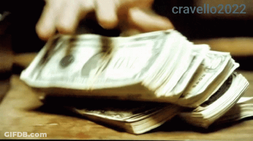 Person Counting 20 Dollar Bills GIF