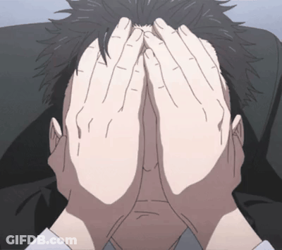 Person Covering Face With Hands GIF