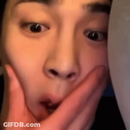 Person Covering Mouth With Finger GIF
