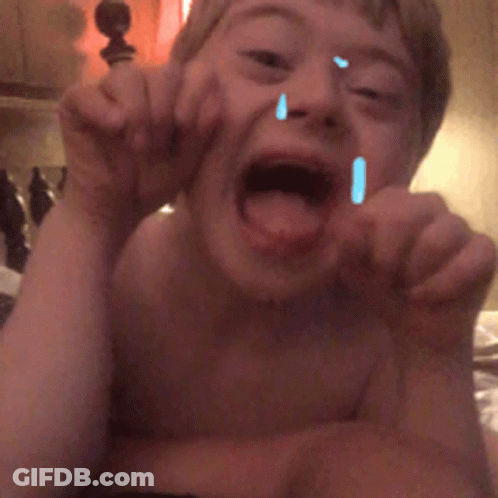 Person Crying With Mouth Open GIF