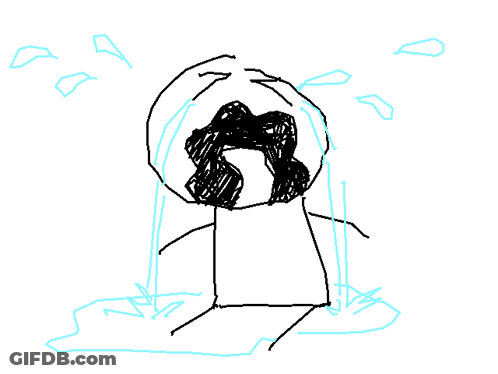 Person Crying With Tears From Mouth GIF