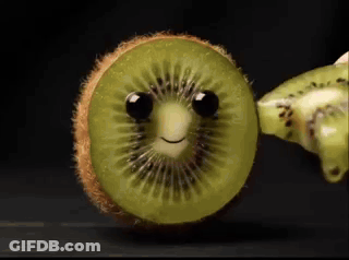 Person Cutting Kiwi Says Kiwiman For EU's President GIF