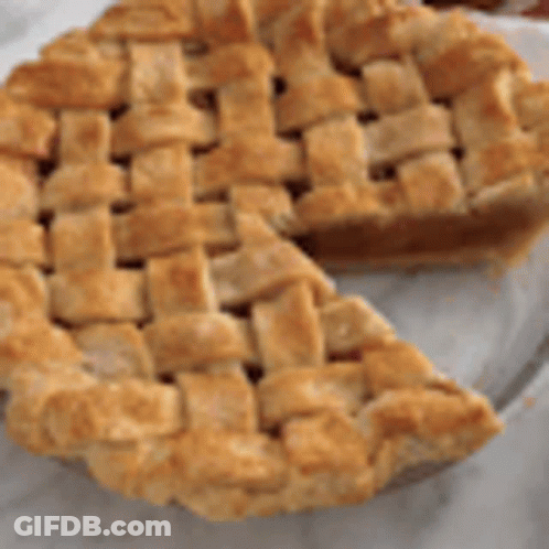 Person Cutting Pie With Knife GIF