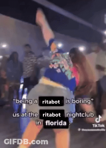 Person Dancing Being A Ritabot Is Boring GIF