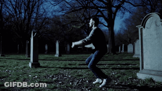 Person Dancing In Cemetery William GIF