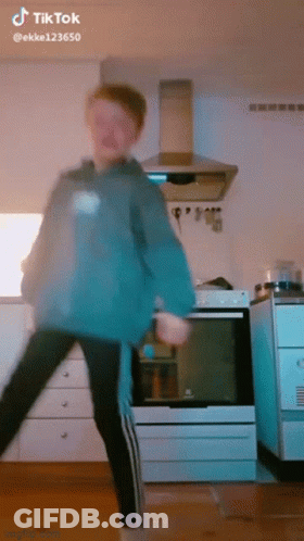 Person Dancing In Kitchen TikTok Ekke123650 GIF