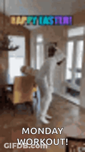 Person Dancing In Living Room Monday Workout GIF