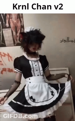 Person Dancing In Maid Costume GIF