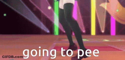 Person Dancing On Stage Saying Going To Pee GIF