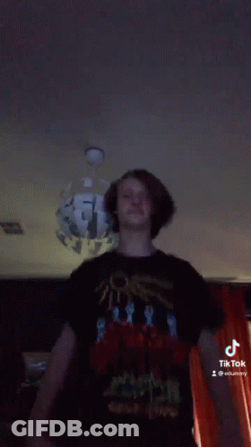 Person Dancing With Chandelier GIF